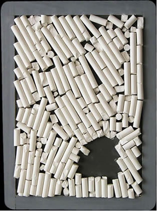 Contrast - Using chalk to create a negative space